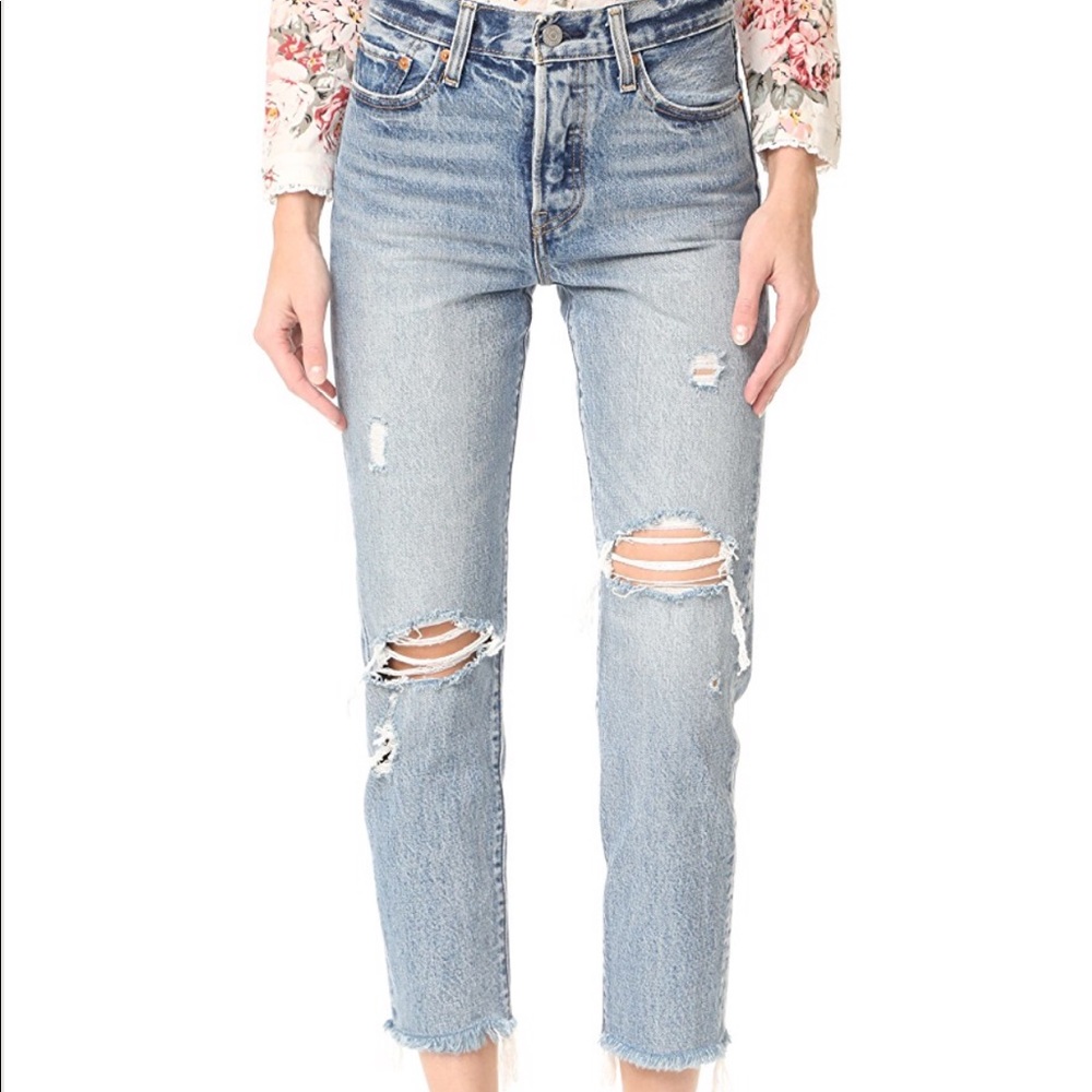 LEVIS WEDGIE SELVEDGE STRAIGHT JEANS
